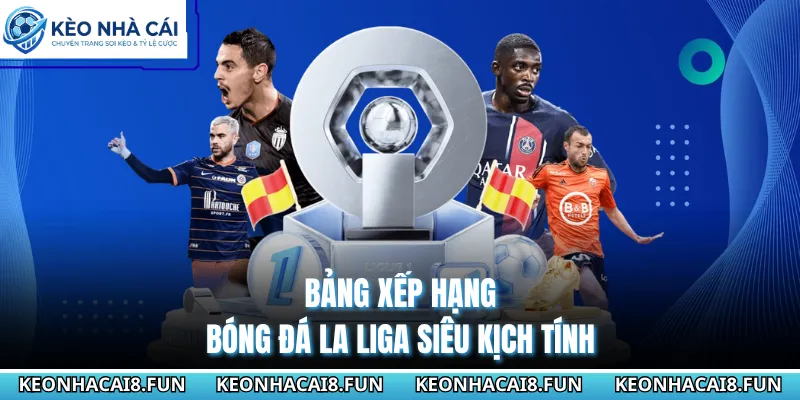 Bảng xếp hạng bóng đá La Liga siêu kịch tính
