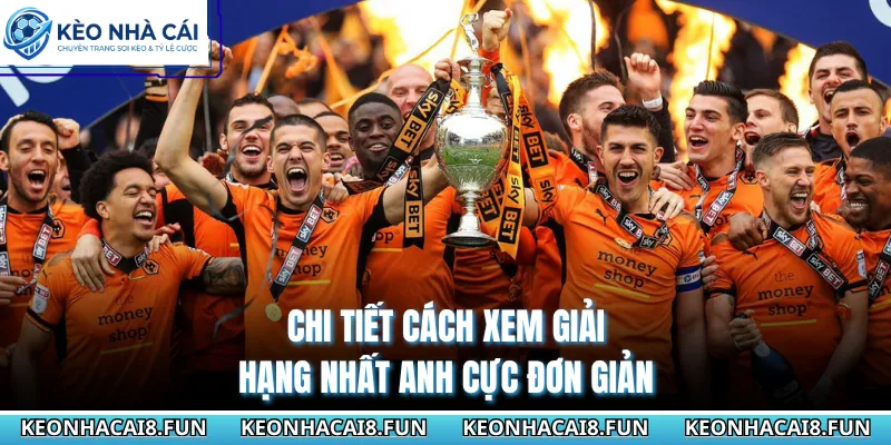 Chi tiết cách xem giải hạng nhất Anh cực đơn giản 
